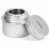 TOMSHOO Portable Mini Réchaud À Alcool En Alliage D'aluminium Avec Couvercle Camping En Plein Air Randonnée Randonnée Cuisinière,Argent