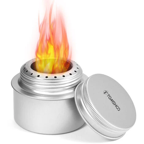 TOMSHOO Portable Mini Réchaud À Alcool En Alliage D'aluminium Avec Couvercle Camping En Plein Air Randonnée Randonnée Cuisinière,Argent 4 TOMSHOO Portable Mini Réchaud À Alcool En Alliage D'aluminium Avec Couvercle Camping En Plein Air Randonnée Randonnée Cuisinière,Argent – Image 2