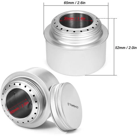 TOMSHOO Portable Mini Réchaud À Alcool En Alliage D'aluminium Avec Couvercle Camping En Plein Air Randonnée Randonnée Cuisinière,Argent 5 TOMSHOO Portable Mini Réchaud À Alcool En Alliage D'aluminium Avec Couvercle Camping En Plein Air Randonnée Randonnée Cuisinière,Argent – Image 3