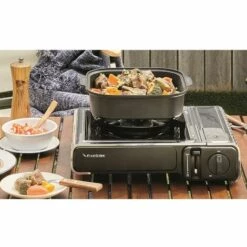 Réchaud Gaz 2200W INOX Portable Allumage Piézo FIVESTAR + 4 Cartouches De Gaz Butane 227 Gr Camping Chantier Terrasse -Pas Cher Réchaud Boutique 65976326 5