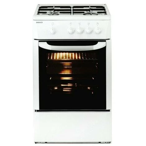 BRICOMARTEAU Cuisinière à Gaz BEKO 165510 CSG 42009 DW 9500W 50 Cm Blanc 3 BRICOMARTEAU Cuisinière à Gaz BEKO 165510 CSG 42009 DW 9500W 50 Cm Blanc
