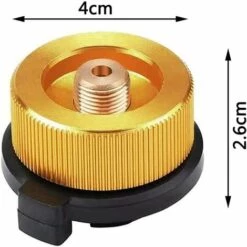 GrooFoo 3PCS Adaptateur De Bouteille De Gaz, Convertisseur De Gaz Buse De Transfert Connecteur Pour Brûleur De Poêle Réchaud De Camping Cartouche De Gaz Butane à Visser GrooFoo -Pas Cher Réchaud Boutique 66077686 2