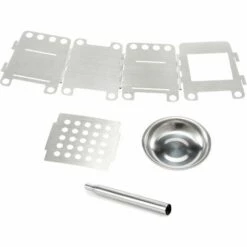 LIFCAUSAL Réchaud à Alcool De Poche Pour Poêle à Bois Pliant Léger En Acier Inoxydable Avec Soufflet Pliable Pour La Cuisine En Plein Air, Le Camping, La Randonnée -Pas Cher Réchaud Boutique 66163349 3