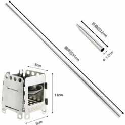 LIFCAUSAL Réchaud à Alcool De Poche Pour Poêle à Bois Pliant Léger En Acier Inoxydable Avec Soufflet Pliable Pour La Cuisine En Plein Air, Le Camping, La Randonnée -Pas Cher Réchaud Boutique 66163349 5