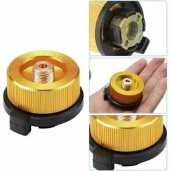 JOORRT Accessoires Pour Réchaud 3PCS Adaptateur De Bouteille De Gaz, Convertisseur De Gaz Buse De Transfert Connecteur Pour Brûleur De Poêle Réchaud De Camping Cartouche De Gaz Butane à Visser -Pas Cher Réchaud Boutique 66164978 3