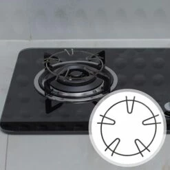 Lot De 2 Supports Pour Cuisinière à Gaz En Acier Inoxydable - Pour Wok - Support En Fer - Support Pour Brûleur à Gaz - Accessoires Pour Cuisinière à Gaz 15.5cm -Adélala -Pas Cher Réchaud Boutique 66380454 5