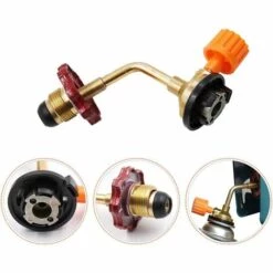 Adaptateur De Recharge De Propane Pour Réservoir De Gaz, Connecteur De Bouteille De Propane, Adaptateur De Connecteur De Recharge Pour Gaz De Recharge Haute Pression Pour Grille De Camping -Adélala -Pas Cher Réchaud Boutique 66380559 5