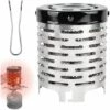 Métal Chauffage Gaz Poêle Couverture, Camping Mini Chauffage Avec Une Poignée, Tente Chauffage Couverture En Acier Inoxydable, Pour Andonnée En Camping En Plein Air -Adélala -Pas Cher Réchaud Boutique 66383591 1