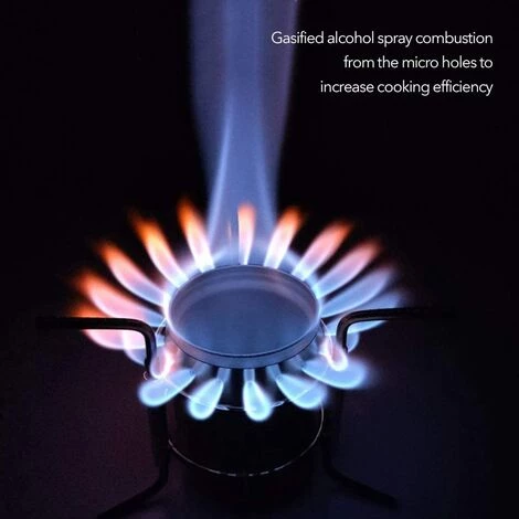 Réchaud à Alcool De Camping Portable Alcool En Acier Inoxydable Cuisinière En Plein Air Pliant Mini Spirit Cooker Pique-Nique BBQ Cookout Poêle -Adélala 5 Réchaud à Alcool De Camping Portable Alcool En Acier Inoxydable Cuisinière En Plein Air Pliant Mini Spirit Cooker Pique-Nique BBQ Cookout Poêle -Adélala – Image 3