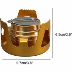 YEURIé Mini Brûleur à Alcool Portable En Alliage D'aluminium Mini Réchauds De Camping à Gaz Ultraléger Brûleur à Alcool En Laiton -Pas Cher Réchaud Boutique 66386826 3