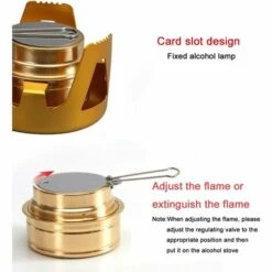 YEURIé Mini Brûleur à Alcool Portable En Alliage D'aluminium Mini Réchauds De Camping à Gaz Ultraléger Brûleur à Alcool En Laiton -Pas Cher Réchaud Boutique 66386826 4