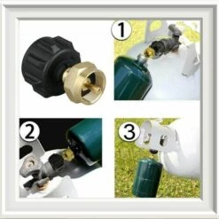 YEURIé Adaptateur De Bouteille De Gaz De Camping Adaptateur Gaz Conversion Tête Adaptateur Connecteur De Buse Rechaud De Gaz Valve Adaptateur Pour Bidon De Propane -Pas Cher Réchaud Boutique 66386847 5