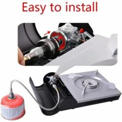 OSQI Adaptateur Camping Gaz Convertor Connexion Poêle Pour Canister Butane à Vis Gaz Cartouche, Cuisinière à Gaz Conversion Tête Adaptateur Portable Outdoor Cuisinière Adaptateur Bouteille De Gaz -Pas Cher Réchaud Boutique 66402470 3