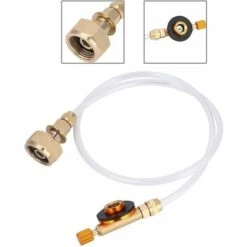 OSQI Adaptateur De Recharge De Cartouche De Gaz, Adaptateur De Recharge De Gaz De Camping Compact Léger Et Durable En Cuivre Délicat, Réservoir De Gaz Plat Pour Réservoir De Gaz Domestique De -Pas Cher Réchaud Boutique 66402471 2