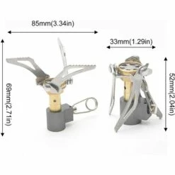 OSQI Mini Réchaud De Camping Ultra-léger En Alliage De Outil De Batterie De Cuisine Extérieur Pliable Automatique Pour - Cuisson Camping Randonnée Suspension Luminaire Bois -Pas Cher Réchaud Boutique 66402475 2
