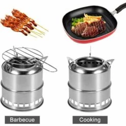 OCXIN Réchaud De Camping Réchaud à Bois Mini Carburateur à Bois Pliable Portable Compact Hobo Réchaud Pour Pique-nique Barbecue Camping Randonnée Voyage -Pas Cher Réchaud Boutique 66965913 3