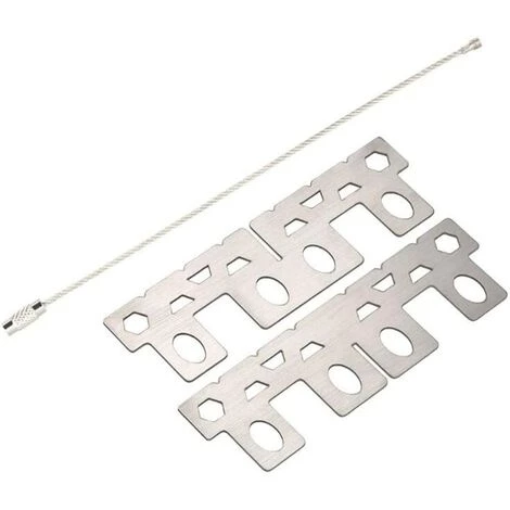 AOUGO Réchaud à Alcool Support Croisé En Acier Inoxydable, Support De Réchaud à Alcool Portable Pour Camping En Plein Air, 9. 6 X 9. 6 X 2. 9 Cm 4 AOUGO Réchaud à Alcool Support Croisé En Acier Inoxydable, Support De Réchaud à Alcool Portable Pour Camping En Plein Air, 9. 6 X 9. 6 X 2. 9 Cm – Image 2