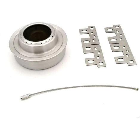 AOUGO Réchaud à Alcool Support Croisé En Acier Inoxydable, Support De Réchaud à Alcool Portable Pour Camping En Plein Air, 9. 6 X 9. 6 X 2. 9 Cm 5 AOUGO Réchaud à Alcool Support Croisé En Acier Inoxydable, Support De Réchaud à Alcool Portable Pour Camping En Plein Air, 9. 6 X 9. 6 X 2. 9 Cm – Image 3