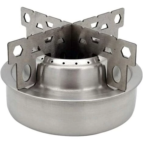 AOUGO Réchaud à Alcool Support Croisé En Acier Inoxydable, Support De Réchaud à Alcool Portable Pour Camping En Plein Air, 9. 6 X 9. 6 X 2. 9 Cm 7 AOUGO Réchaud à Alcool Support Croisé En Acier Inoxydable, Support De Réchaud à Alcool Portable Pour Camping En Plein Air, 9. 6 X 9. 6 X 2. 9 Cm – Image 5