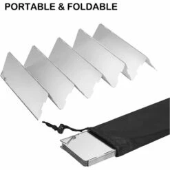 AOUGO Pare-brise Pour Réchaud De Camping 10 Assiettes Pliable Pour Réchaud à Gaz Pare-brise Léger Pour Réchaud De Camping Avec Sac à Cordon Pour Réchauds De Camping Et Réchauds à Butane 9 AOUGO Pare-brise Pour Réchaud De Camping 10 Assiettes Pliable Pour Réchaud à Gaz Pare-brise Léger Pour Réchaud De Camping Avec Sac à Cordon Pour Réchauds De Camping Et Réchauds à Butane -Pas Cher Réchaud Boutique 66974240 3