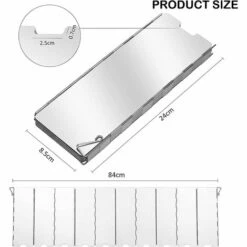 AOUGO Pare-brise Pour Réchaud De Camping 10 Assiettes Pliable Pour Réchaud à Gaz Pare-brise Léger Pour Réchaud De Camping Avec Sac à Cordon Pour Réchauds De Camping Et Réchauds à Butane 11 AOUGO Pare-brise Pour Réchaud De Camping 10 Assiettes Pliable Pour Réchaud à Gaz Pare-brise Léger Pour Réchaud De Camping Avec Sac à Cordon Pour Réchauds De Camping Et Réchauds à Butane -Pas Cher Réchaud Boutique 66974240 5
