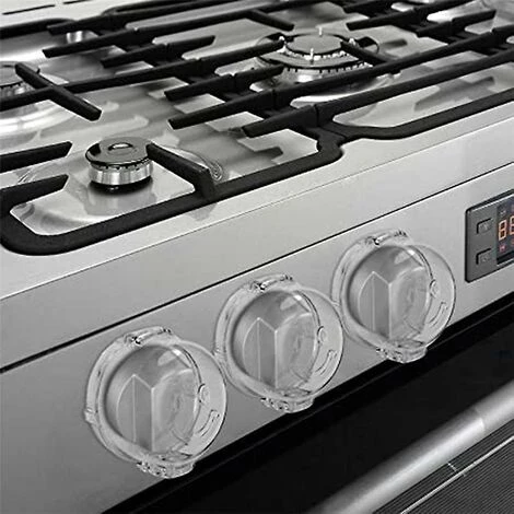 DONTODENT Le Bouton Du Four à Gaz Pour Bébé à Double Clé Couvre La Protection De La Cuisinière Transparente 4 DONTODENT Le Bouton Du Four à Gaz Pour Bébé à Double Clé Couvre La Protection De La Cuisinière Transparente – Image 2
