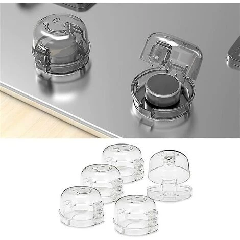 DONTODENT Le Bouton Du Four à Gaz Pour Bébé à Double Clé Couvre La Protection De La Cuisinière Transparente 5 DONTODENT Le Bouton Du Four à Gaz Pour Bébé à Double Clé Couvre La Protection De La Cuisinière Transparente – Image 3