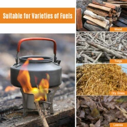 TANCYCO Réchaud De Camping Réchaud à Alcool Mini Réchaud De Poche Ultra-léger Réchaud Pliant Extérieur Réchaud à Bois Réchaud De Camping Porte-pot BBQ Support De Bois De Chauffage -Pas Cher Réchaud Boutique 67554723 5