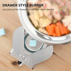 TANCYCO Mini Brûleur De Réchaud à Alcool En Acier Inoxydable Puissance De Feu Réglable Coupe-vent Style De Tiroir Brûleur Pour Barbecue Hotpot Cuisine En Plein Air -Pas Cher Réchaud Boutique 67554844 3