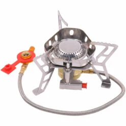 TANCYCO Mini Cuisinière à Gaz Portable De Type Fendu Camping En Plein Air Coupe-vent Four Brûleur à Gaz