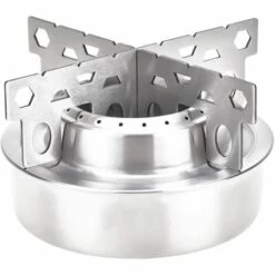 ENLENK Poêle À Alcool En Acier Inoxydable, Poêle À Mini Durable Poêle Liquide Pratique Pour Camping Sacs À Dos Randonnée Et Pique-nique