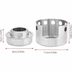FLYME Rechaud Alcool Mini Réchaud Alcool, Camping Randonnée Réchauds à Alcool Portable Mini Réchaud En Acier Inoxydable Avec Support Rechaud Alcool Pour Carburant Solide Alcool Pique-Nique Camping 9 FLYME Rechaud Alcool Mini Réchaud Alcool, Camping Randonnée Réchauds à Alcool Portable Mini Réchaud En Acier Inoxydable Avec Support Rechaud Alcool Pour Carburant Solide Alcool Pique-Nique Camping -Pas Cher Réchaud Boutique 67808927 3