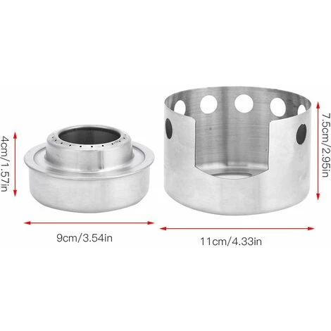 FLYME Rechaud Alcool Mini Réchaud Alcool, Camping Randonnée Réchauds à Alcool Portable Mini Réchaud En Acier Inoxydable Avec Support Rechaud Alcool Pour Carburant Solide Alcool Pique-Nique Camping 5 FLYME Rechaud Alcool Mini Réchaud Alcool, Camping Randonnée Réchauds à Alcool Portable Mini Réchaud En Acier Inoxydable Avec Support Rechaud Alcool Pour Carburant Solide Alcool Pique-Nique Camping – Image 3