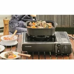 Réchaud Gaz 2200W INOX Portable + 28 Cartouches Gaz Butane Allumage Piézo FIVESTAR -Pas Cher Réchaud Boutique 67870173 5