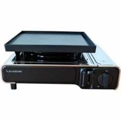 Réchaud à Gaz Et Plancha 2en1 2200W Inox Réchaud Gaz Plaque Plancha 26 X 23 Cm FIVESTAR