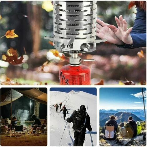 GRID COOL Mini Camping Chauffage Au Gaz En Plein Air Camping Chauffage Portable Mini Poêle Camping Chauffage Tente Chauffage En Acier Inoxydable Couverture 5 GRID COOL Mini Camping Chauffage Au Gaz En Plein Air Camping Chauffage Portable Mini Poêle Camping Chauffage Tente Chauffage En Acier Inoxydable Couverture – Image 3