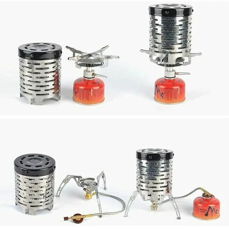GRID COOL Mini Camping Chauffage Au Gaz En Plein Air Camping Chauffage Portable Mini Poêle Camping Chauffage Tente Chauffage En Acier Inoxydable Couverture 6 GRID COOL Mini Camping Chauffage Au Gaz En Plein Air Camping Chauffage Portable Mini Poêle Camping Chauffage Tente Chauffage En Acier Inoxydable Couverture – Image 4