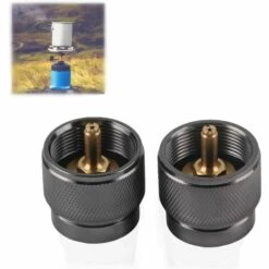 MERéTéET Lot De 2 Adaptateurs Pour Réchaud De Camping, Convertisseur De Réservoir De Gaz - Adaptateur Cylindrique Pour Camping, Pique-nique En Plein Air,KoleZy -Pas Cher Réchaud Boutique 68099849 2