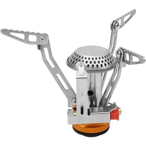 OYLDA Réchaud De Camping Pliable En Acier Inoxydable Réchaud à Gaz Butane Triangulaire Portable 3 OYLDA Réchaud De Camping Pliable En Acier Inoxydable Réchaud à Gaz Butane Triangulaire Portable
