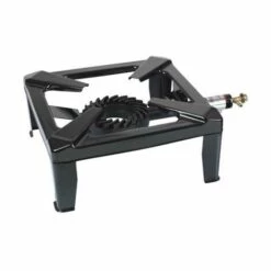 HELIOTRADE Réchaud à Gaz 4 Pieds 8000W Brûleur En Fonte